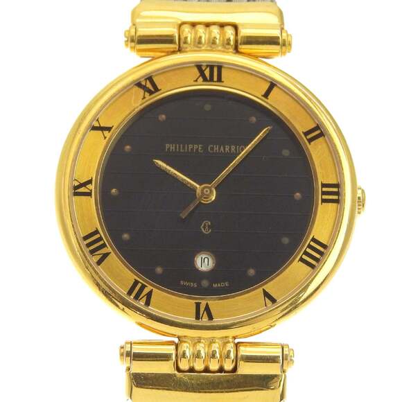 Philippe Charriol Celtic Watch 65.8.1288 Stainless Steel Quartz Analog Displa...